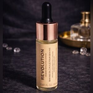 Revolution Baking Oil – 0.61 fl oz / 18 ml (Hydrating Makeup Prep Oil)